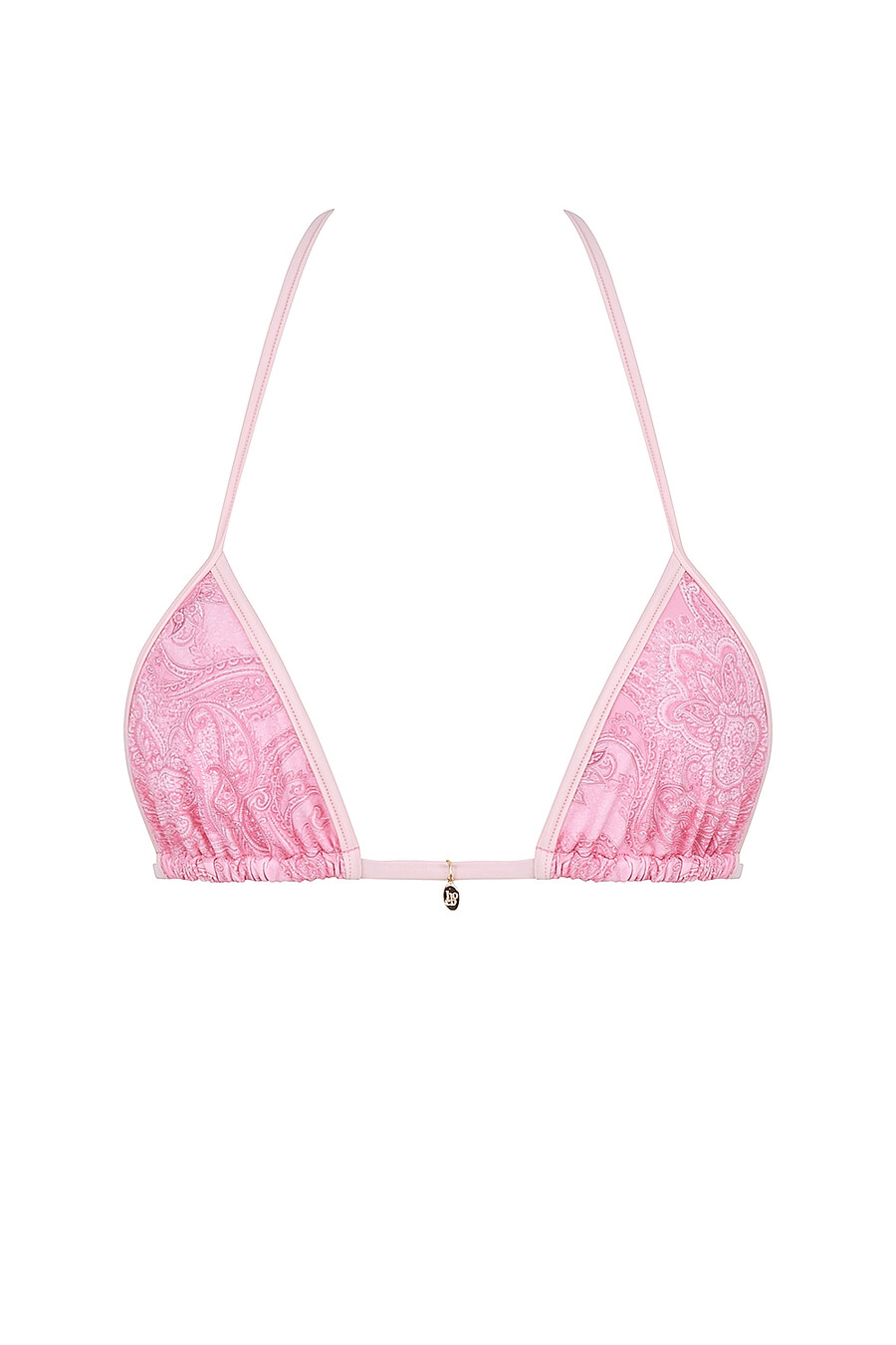 rosa paisley triangel bikiniöverdel