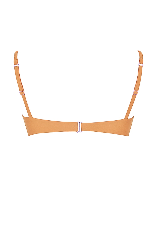 ljusorange ruched bikinitopp