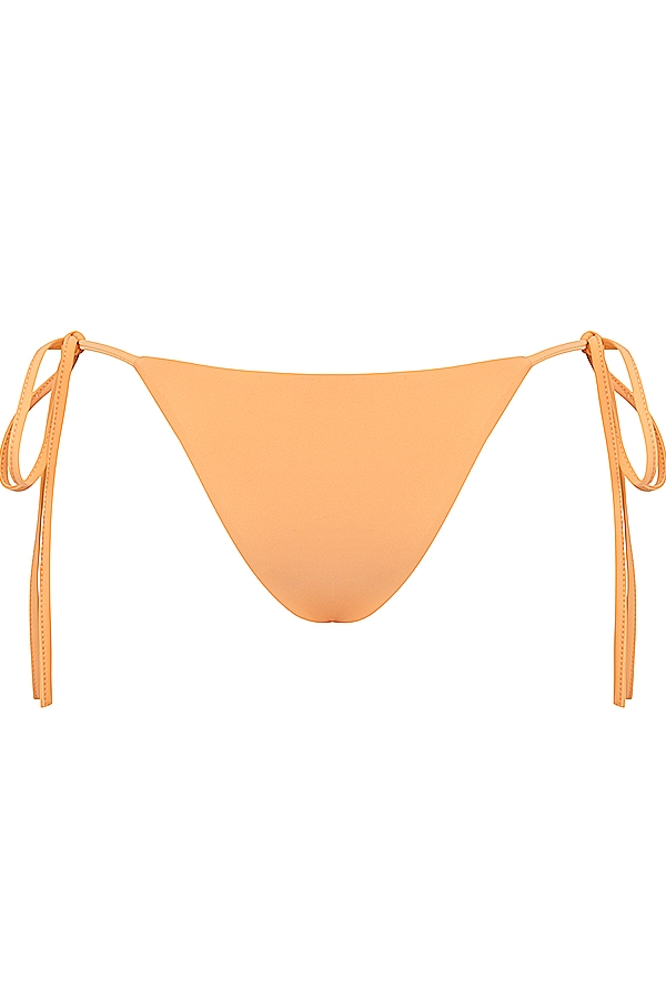 ljusorange bikinitrosa med knytband i sidan