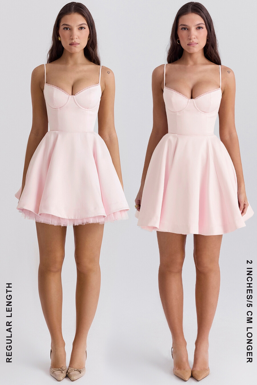 ballerina rosa tyll miniklänning