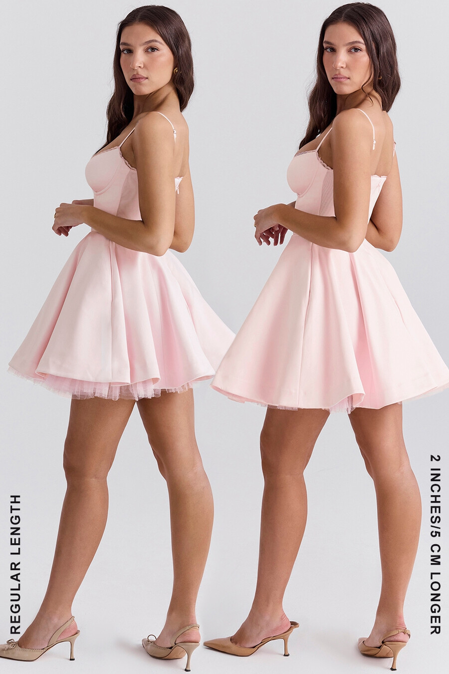 ballerina rosa tyll miniklänning