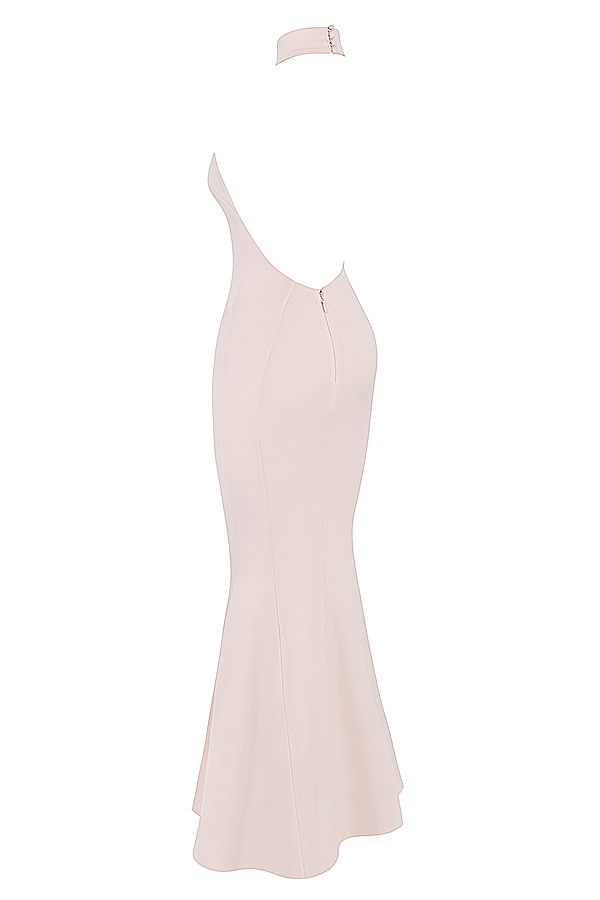 blush halter-klänning