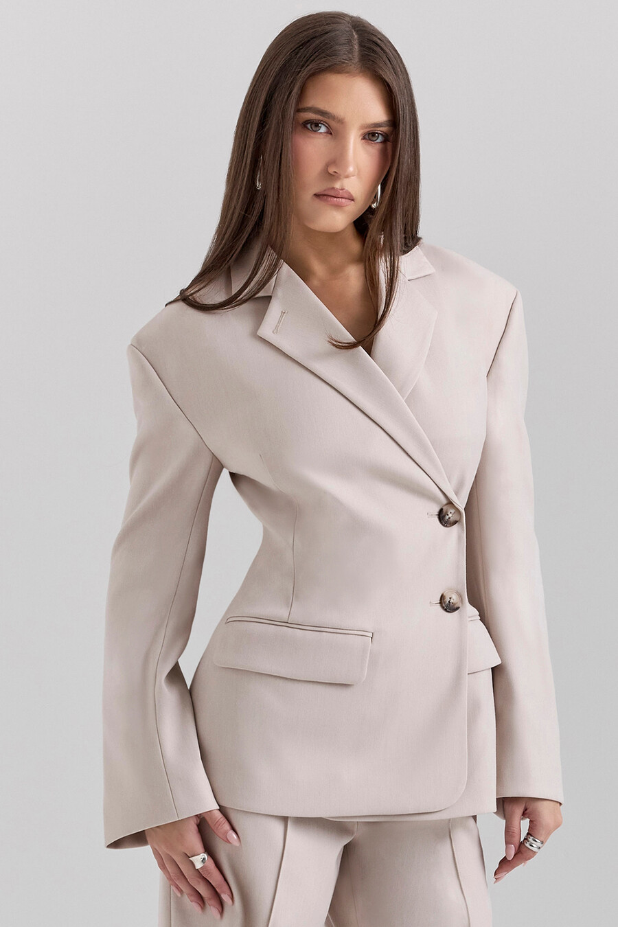 beige timglaskavaj