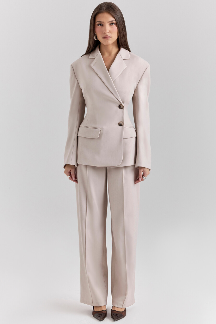 beige timglaskavaj
