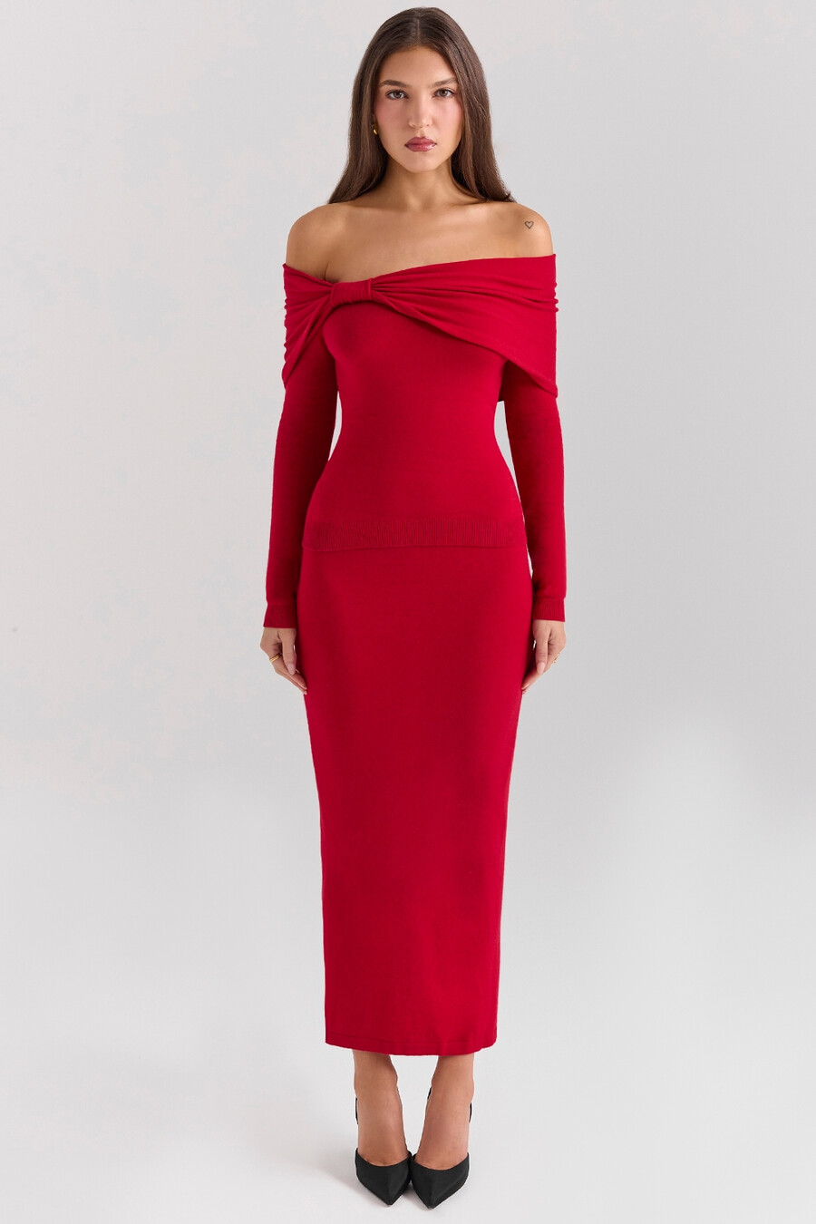 holly red cashmere mix tröja