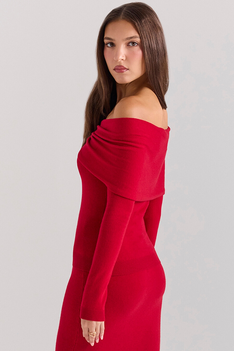 holly red cashmere mix tröja