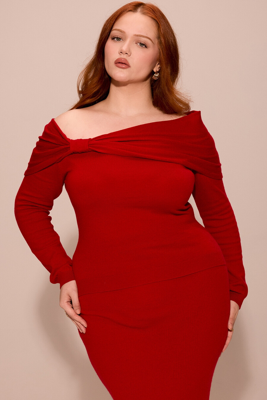 holly red cashmere mix tröja