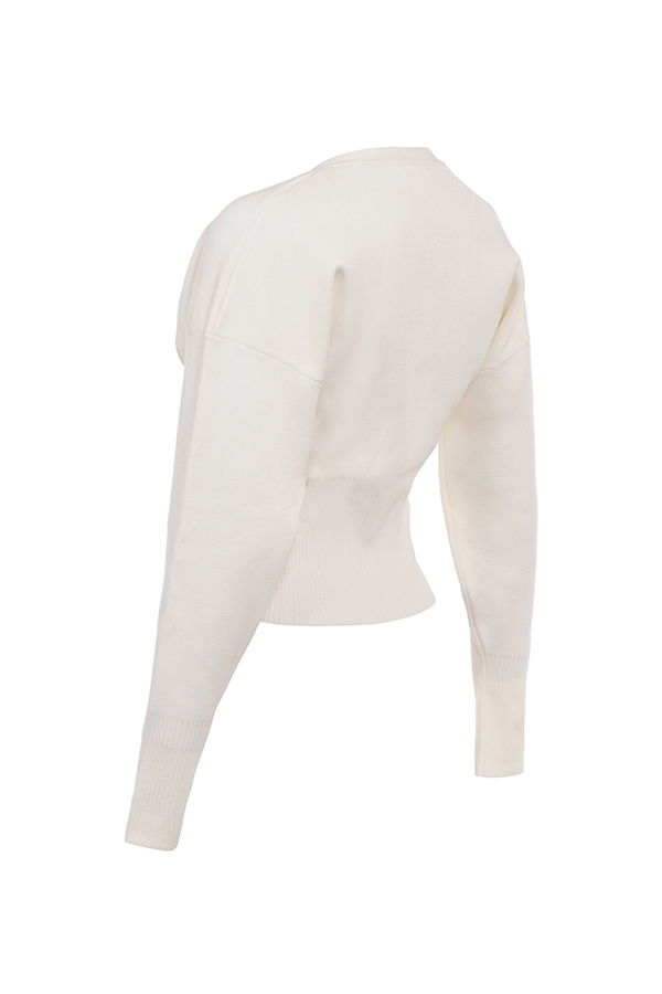 off white stickad kofta