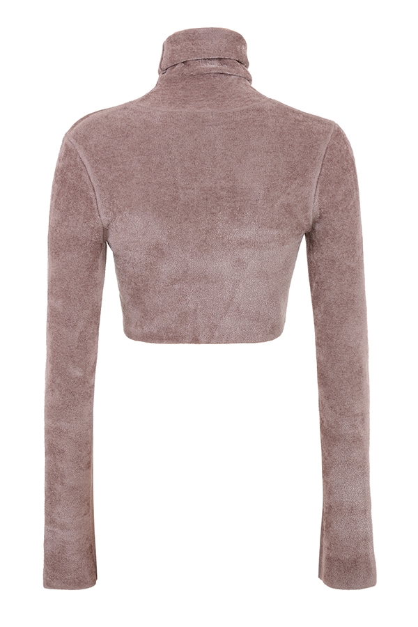 rosa chenille cropped topp