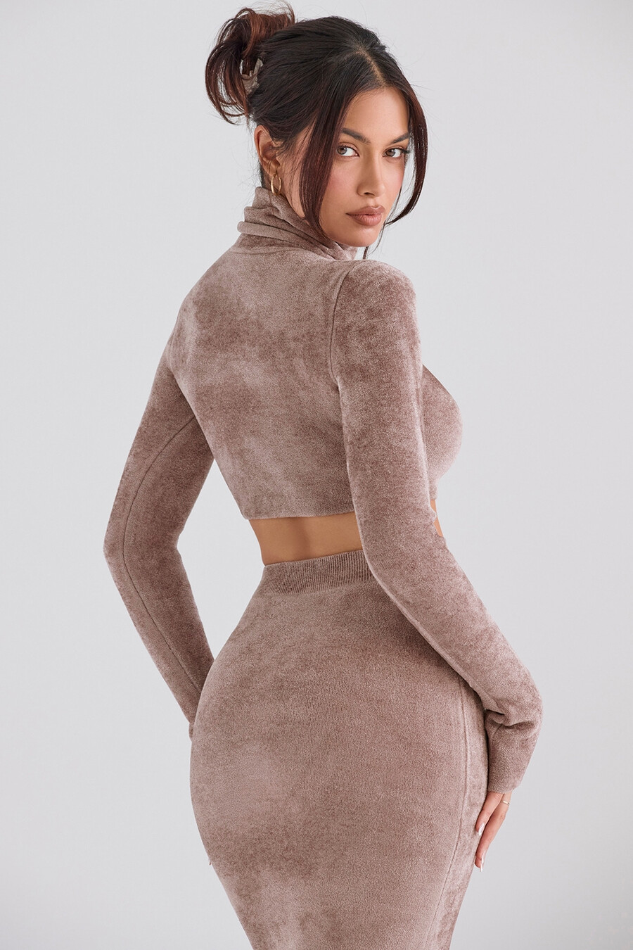 rosa chenille cropped topp