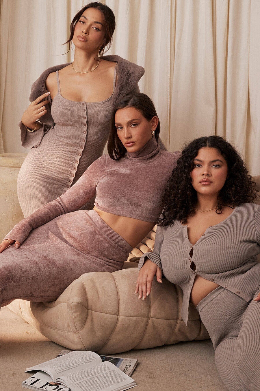 rosa chenille cropped topp