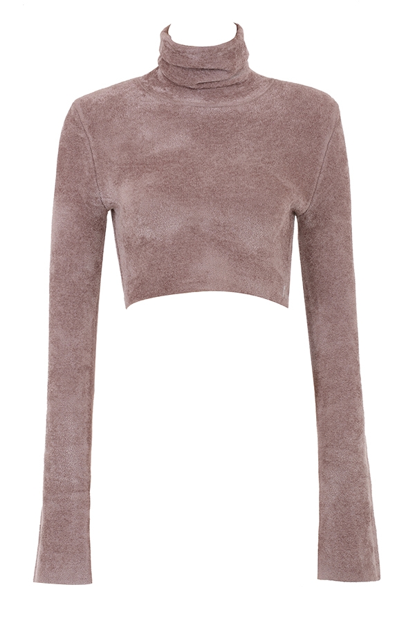 rosa chenille cropped topp