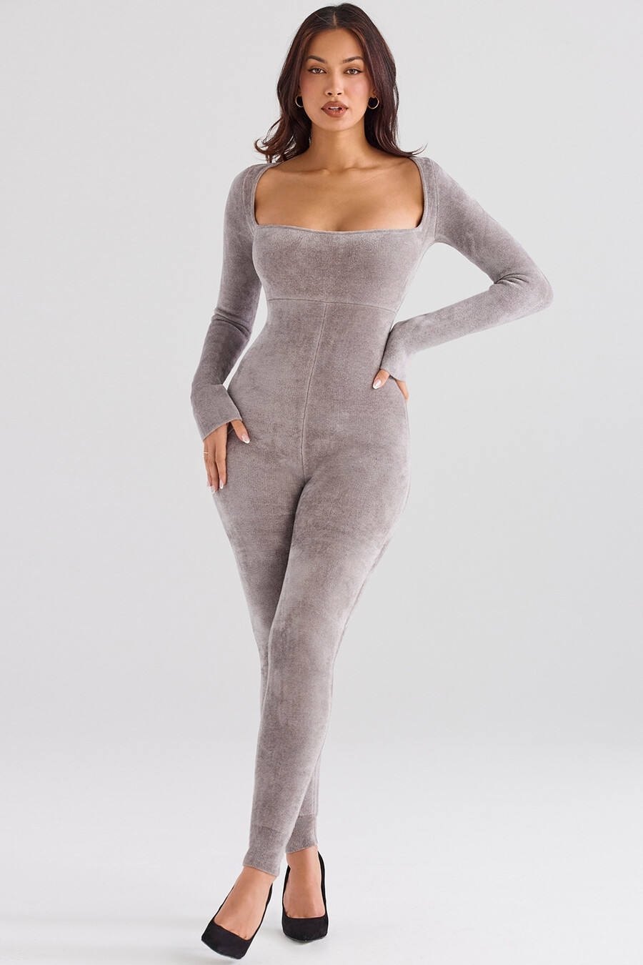 mink heavy chenille loungewear jumpsuit