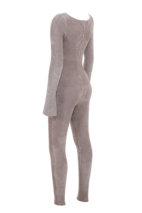 mink heavy chenille loungewear jumpsuit