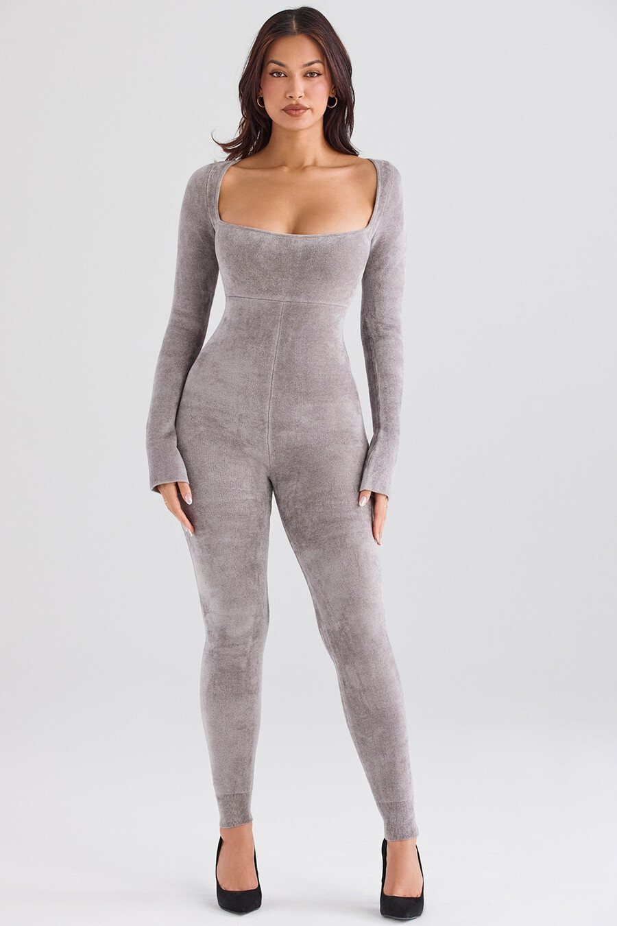mink heavy chenille loungewear jumpsuit