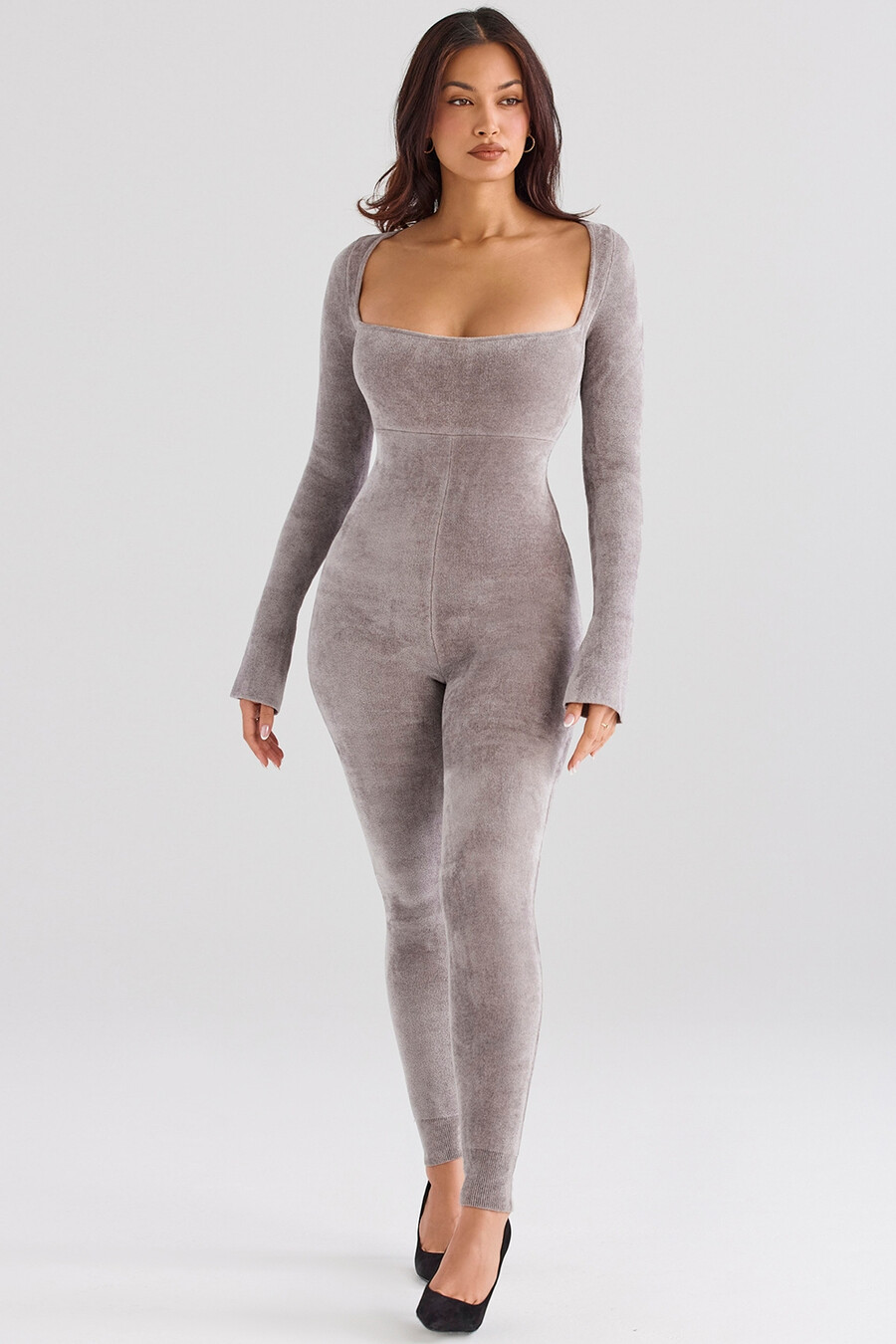 mink heavy chenille loungewear jumpsuit
