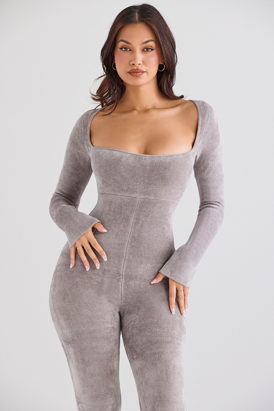 mink heavy chenille loungewear jumpsuit
