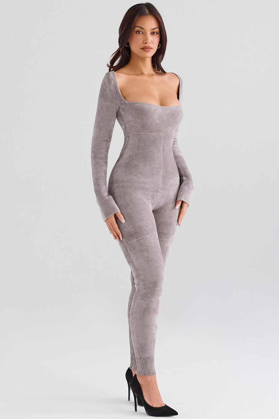 mink heavy chenille loungewear jumpsuit