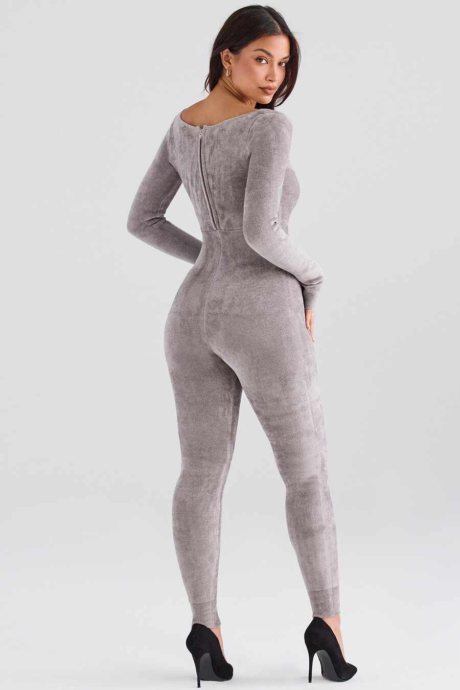 mink heavy chenille loungewear jumpsuit