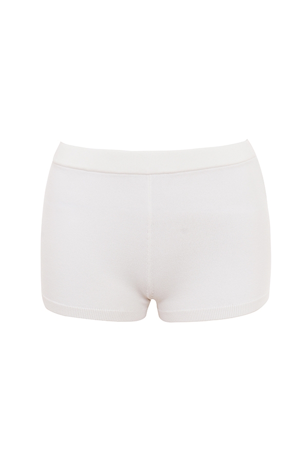 vita sommarstickade hotpants