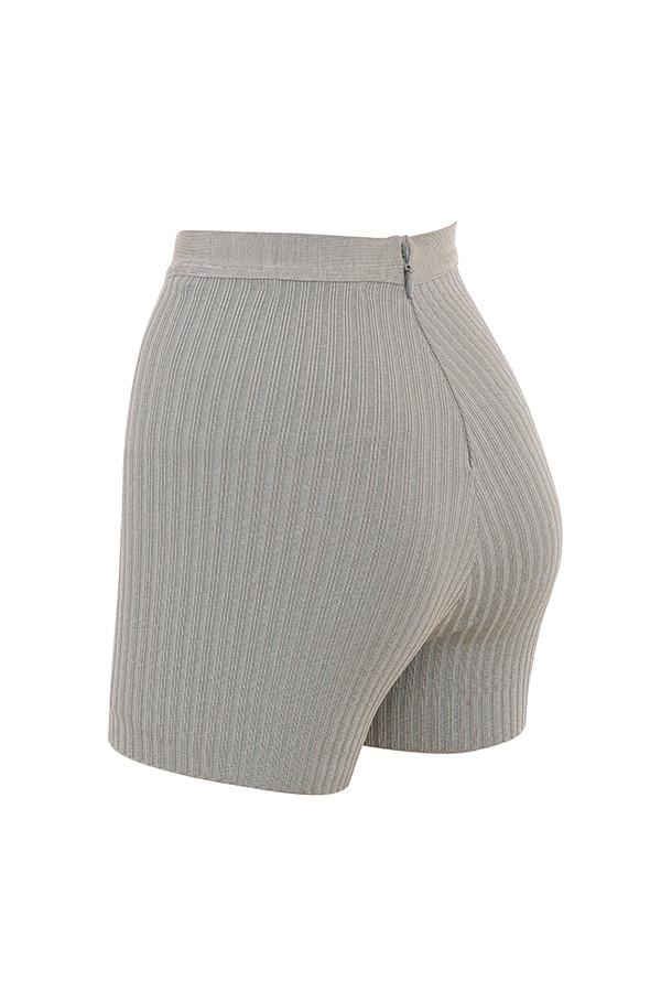 gråmelerade bandageshorts