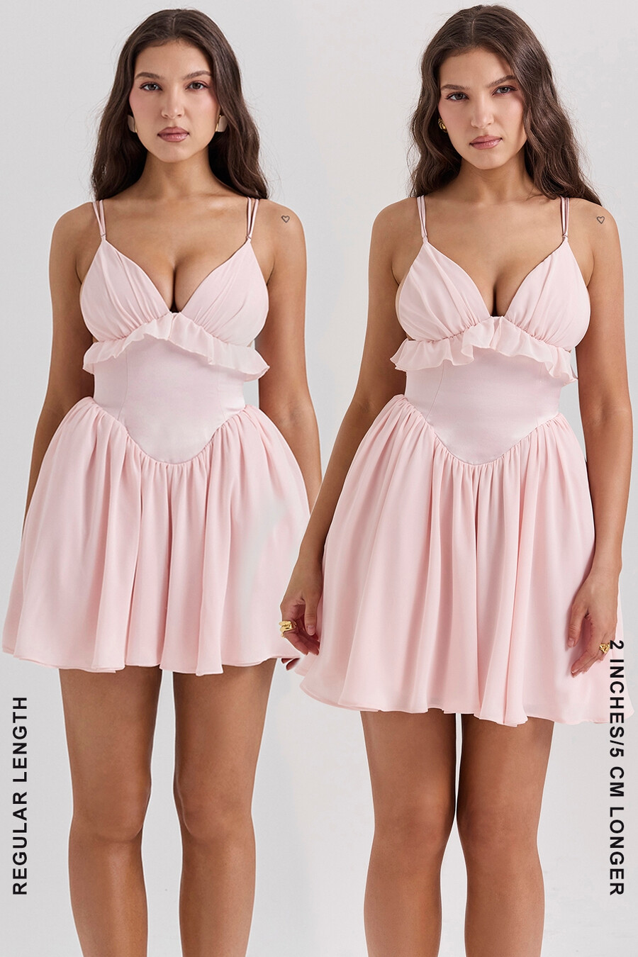 ballerina rosa baby doll miniklänning