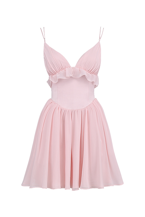 ballerina rosa baby doll miniklänning