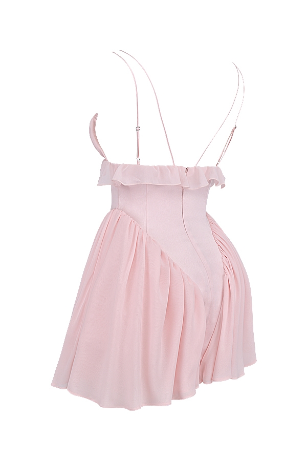 ballerina rosa baby doll miniklänning