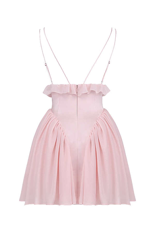 ballerina rosa baby doll miniklänning
