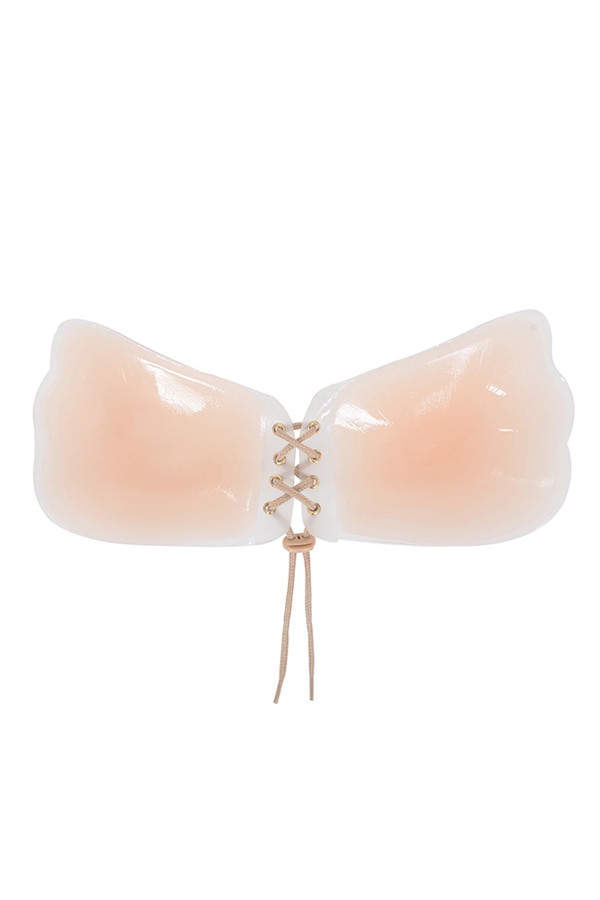osynlig bh i silikon med push up-funktion - beige