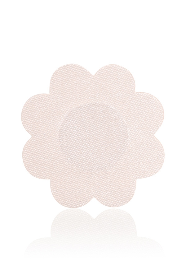 set med 4 beige blommiga bröstvårtskydd