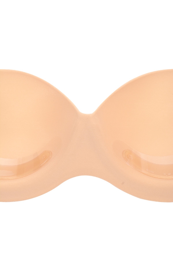 axelbandslös rygglös formgjuten klistrad bh - beige