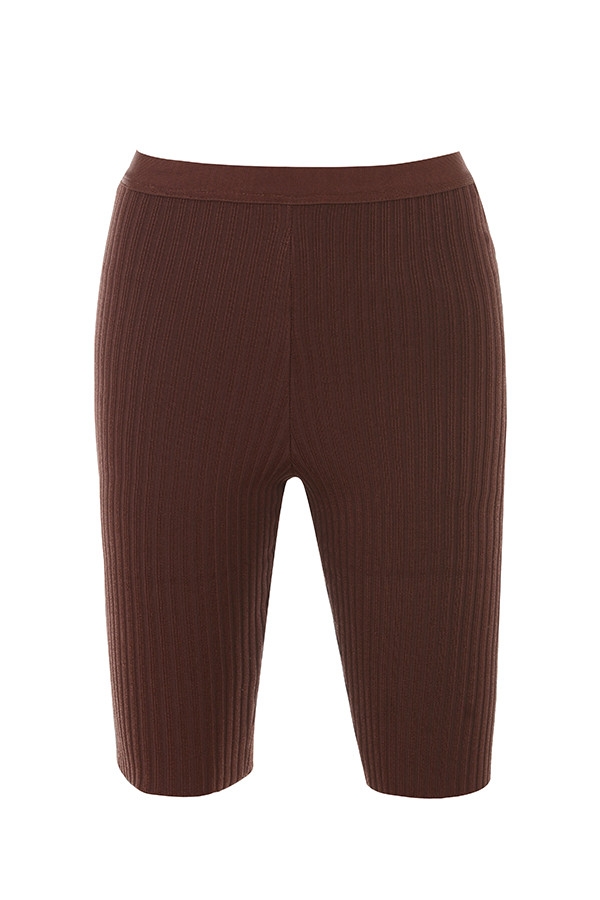 chokladfärgade bandagecykelshorts