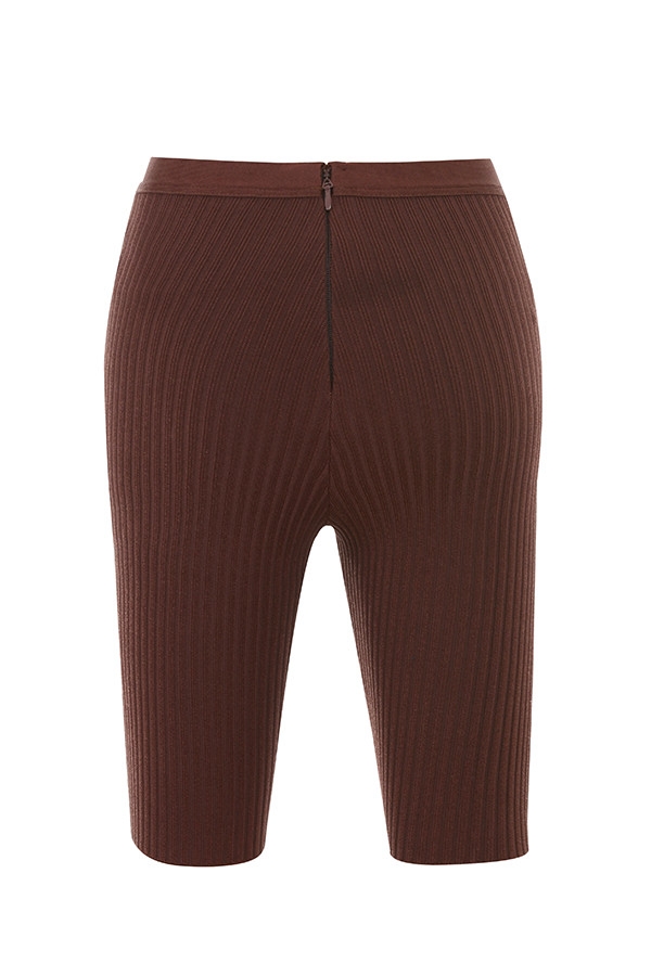 chokladfärgade bandagecykelshorts
