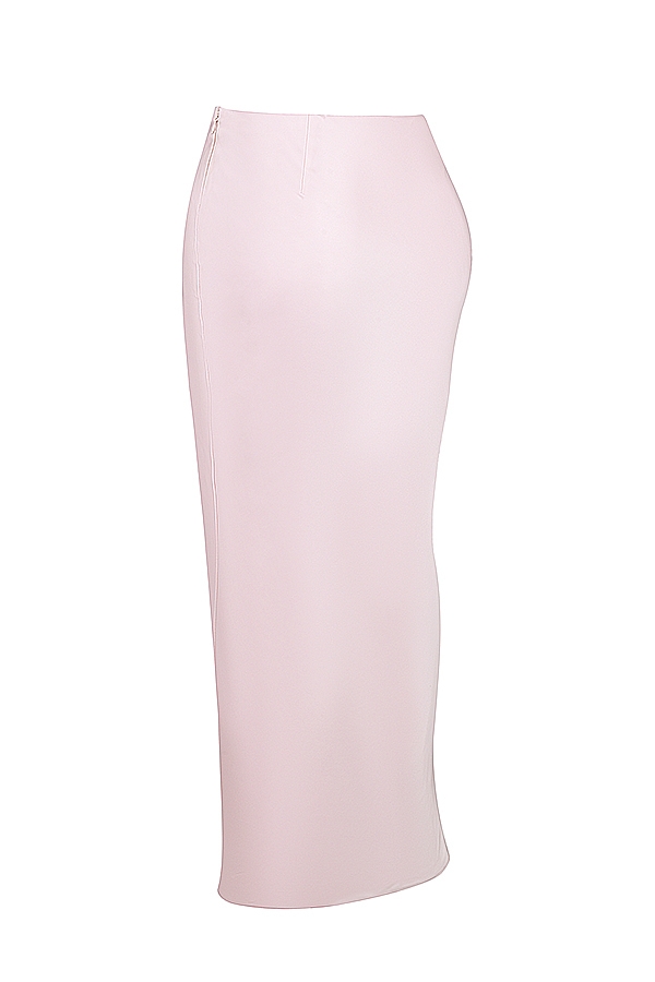ballerina rosa satin maxikjol