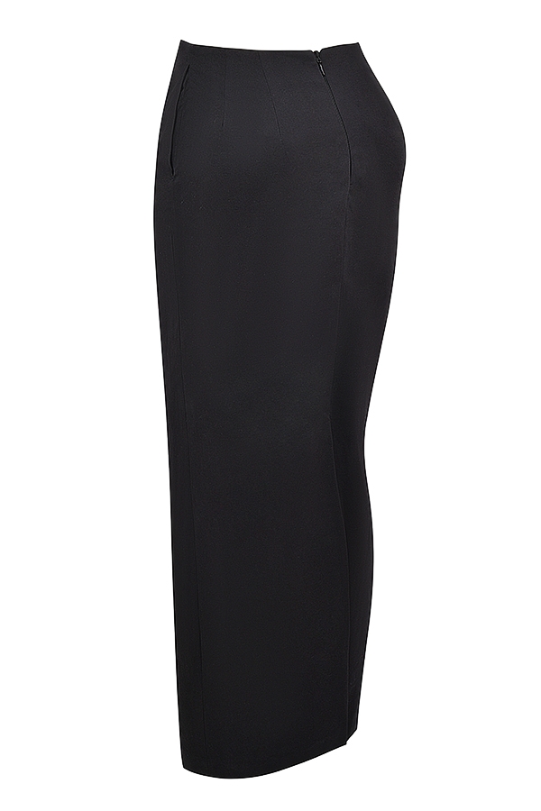 svart twill maxikjol