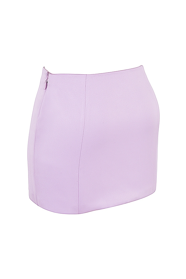 orkidé satin minikjol