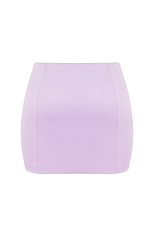 orkidé satin minikjol