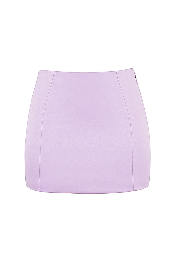 orkidé satin minikjol