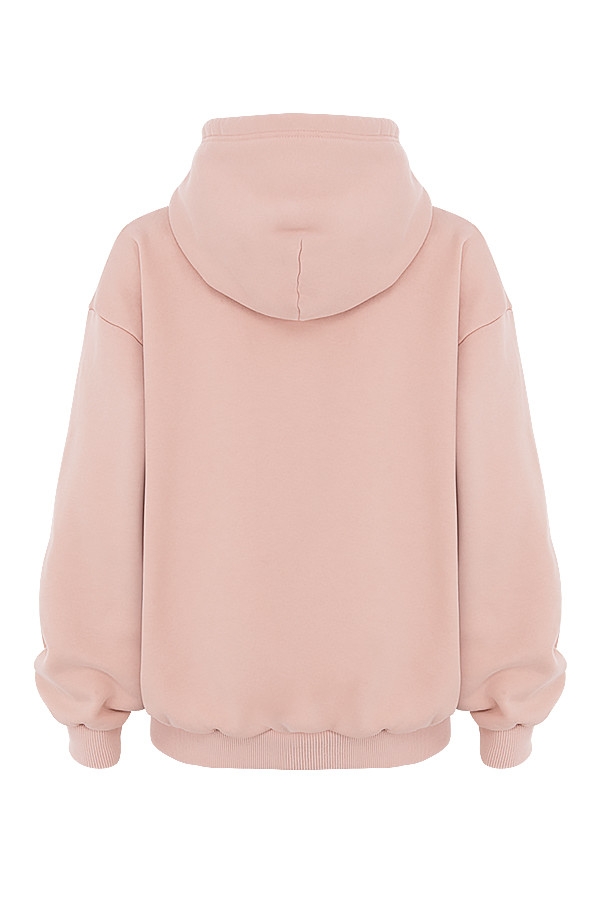 blush blush dragkedja hoodie