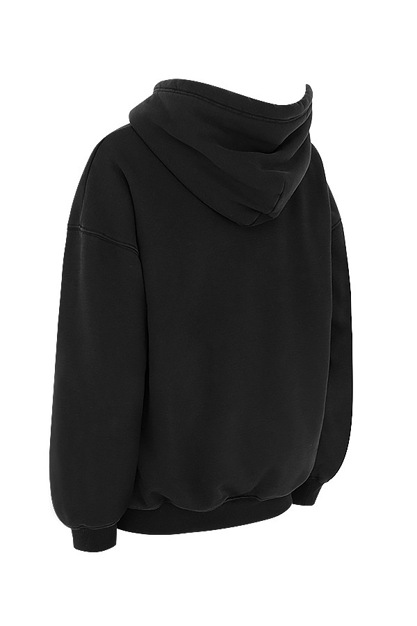 bläck överdimensionerad huvtröja