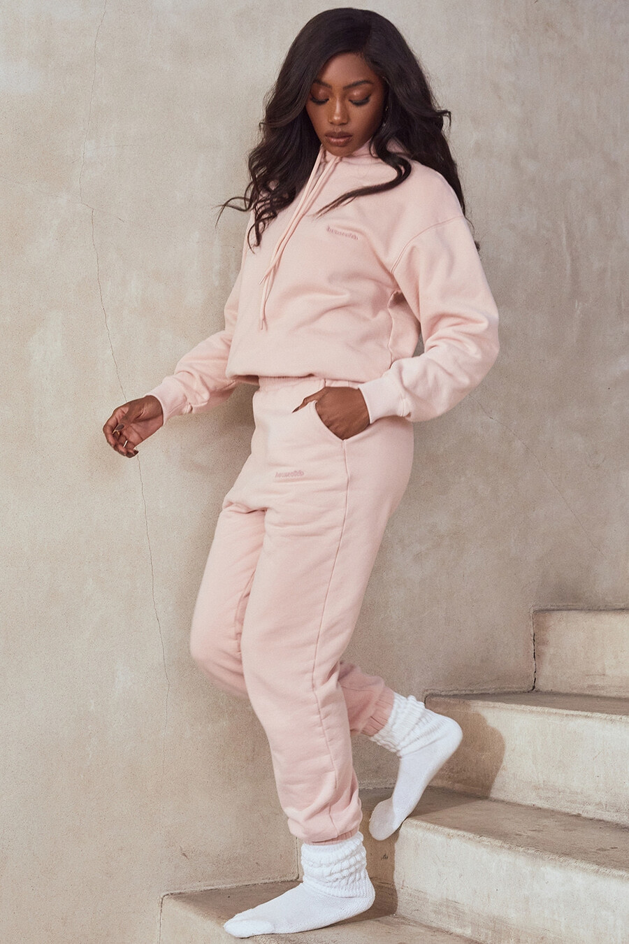 blush oversized hoodie