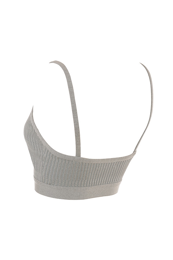gråmelerad bandage-bralette