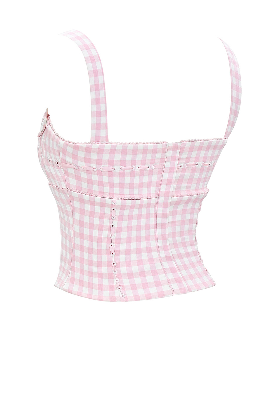 jordgubbs-småkaka gingham-korsett