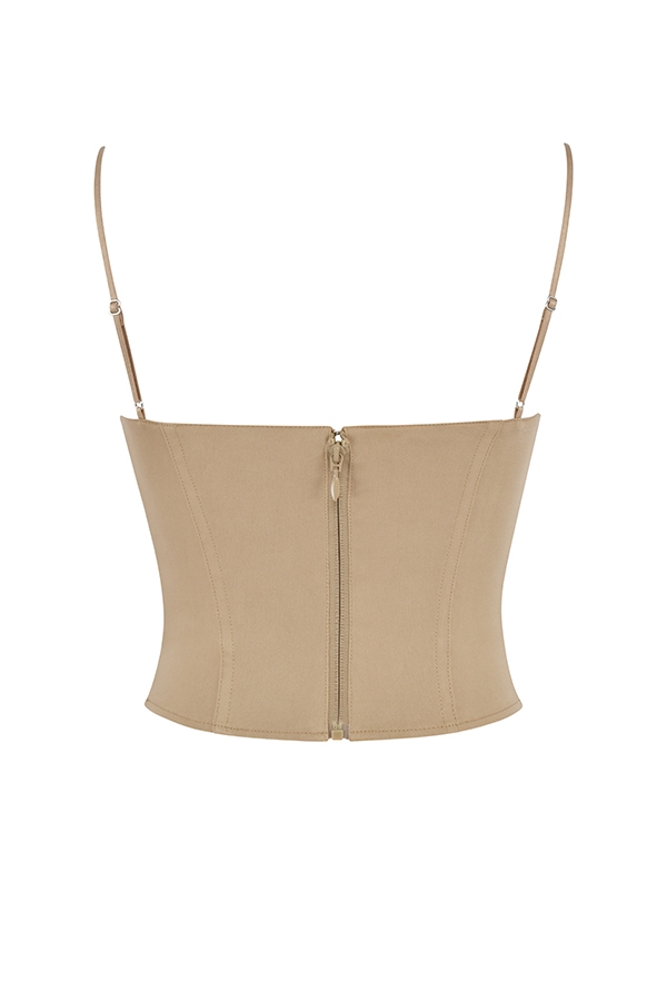 beige skulpterande korsett
