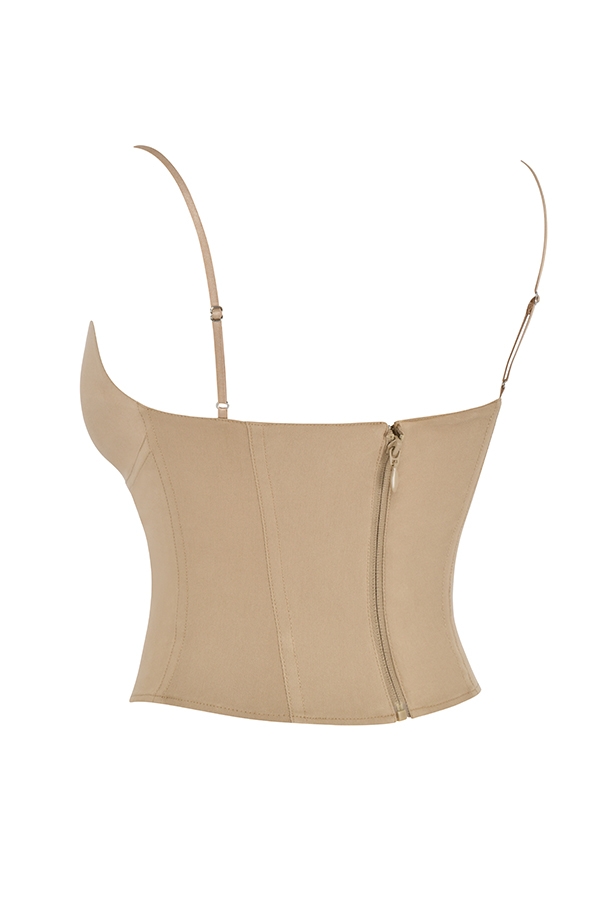 beige skulpterande korsett